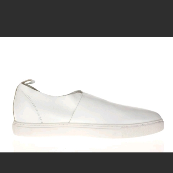 Kenneth Cole Abeo Martina White Leather Sock Sneakers Slip-on Shoes 10 N/Narrow - Picture 4 of 14